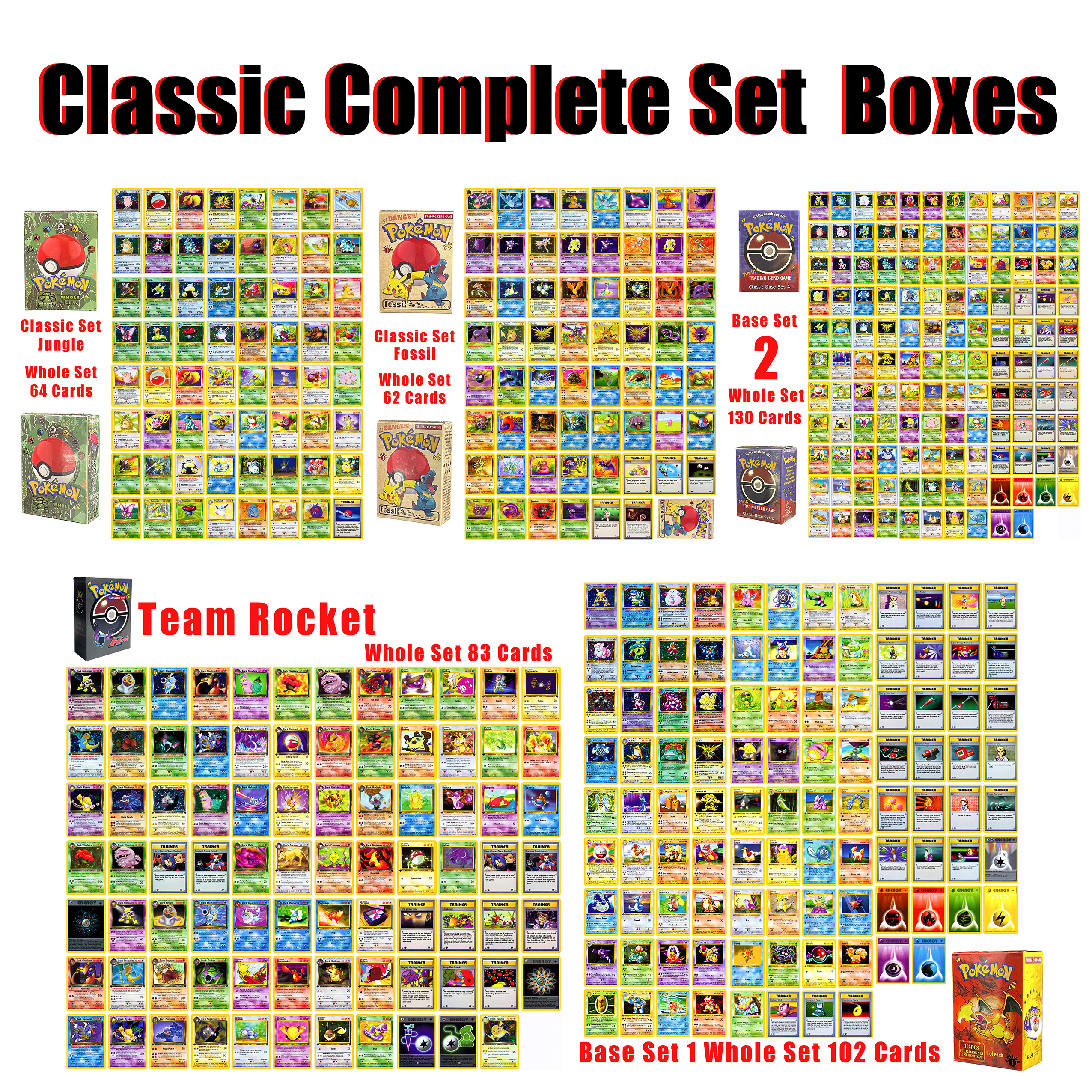 Vintage Toy Collector - PKM Card PTCG Vintage Complete Sets
