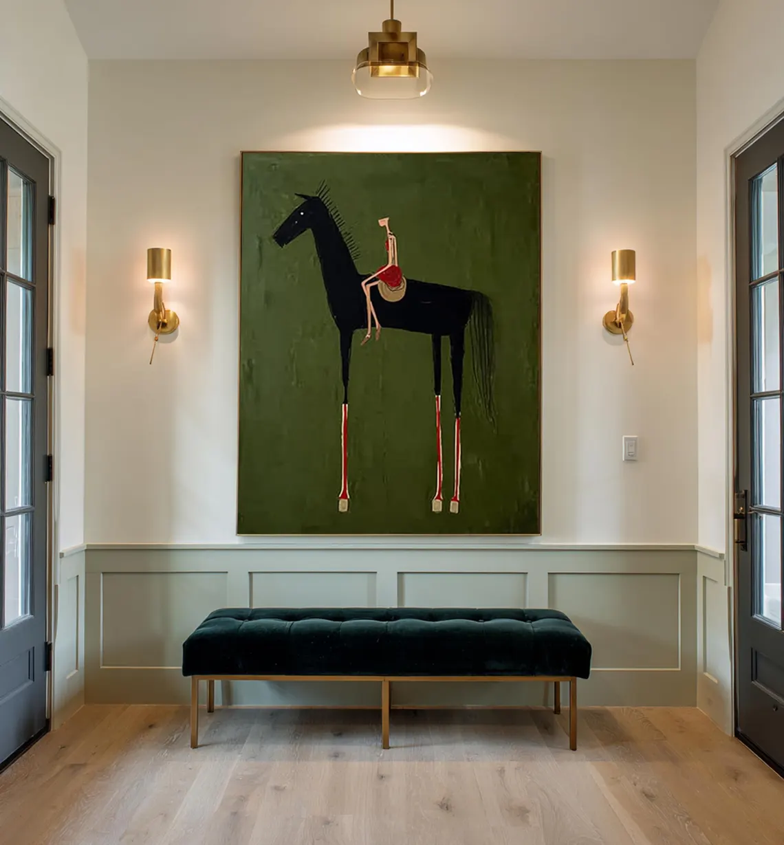 Vintage Toy Collector - horse art Neutral Home Decorpainting Large