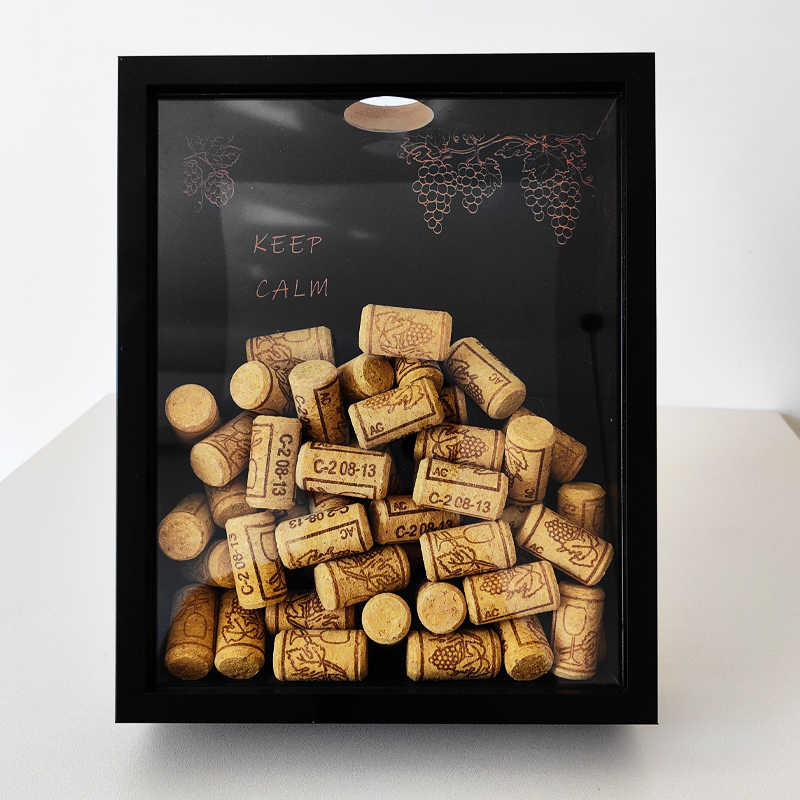 Red Wine Cork Display Frame Wo - Vintage Collectible Bottles 리뷰 및 가격