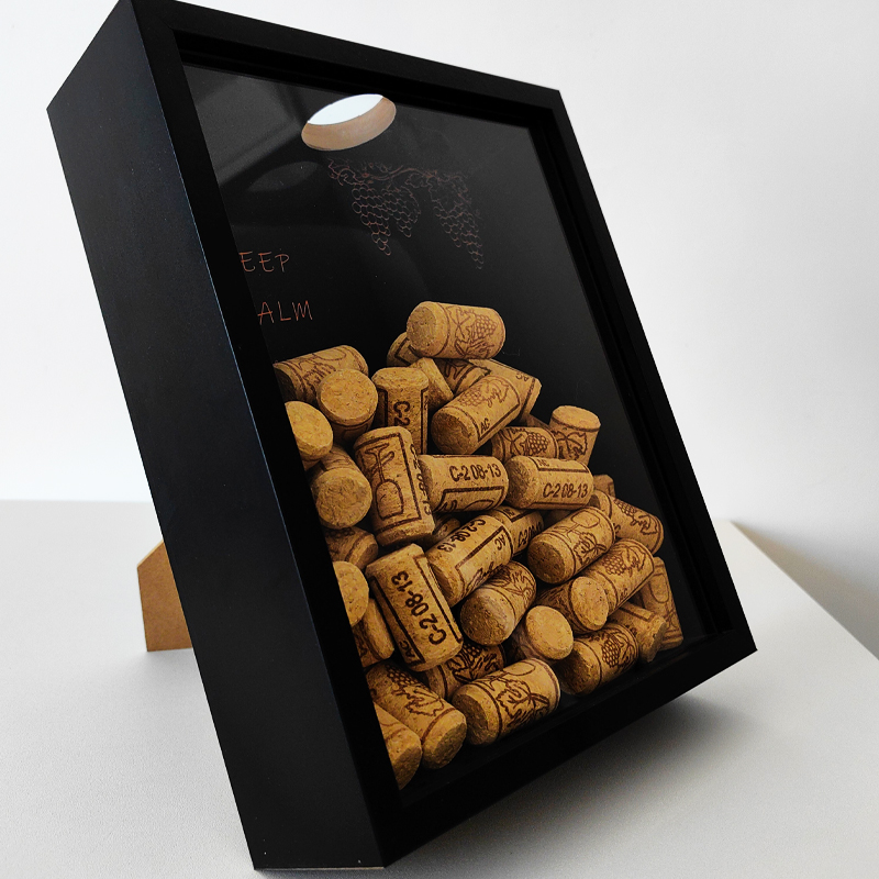 Red Wine Cork Display Frame Wo - Vintage Collectible Bottles 리뷰 및 가격