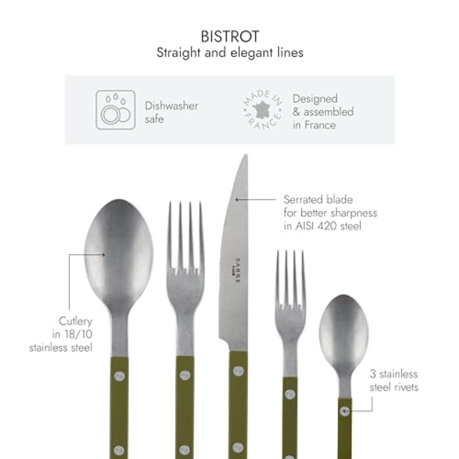 - 5-Piece Flatware Set - Bistr - Vintage Collectible Knives 리뷰 및 가격