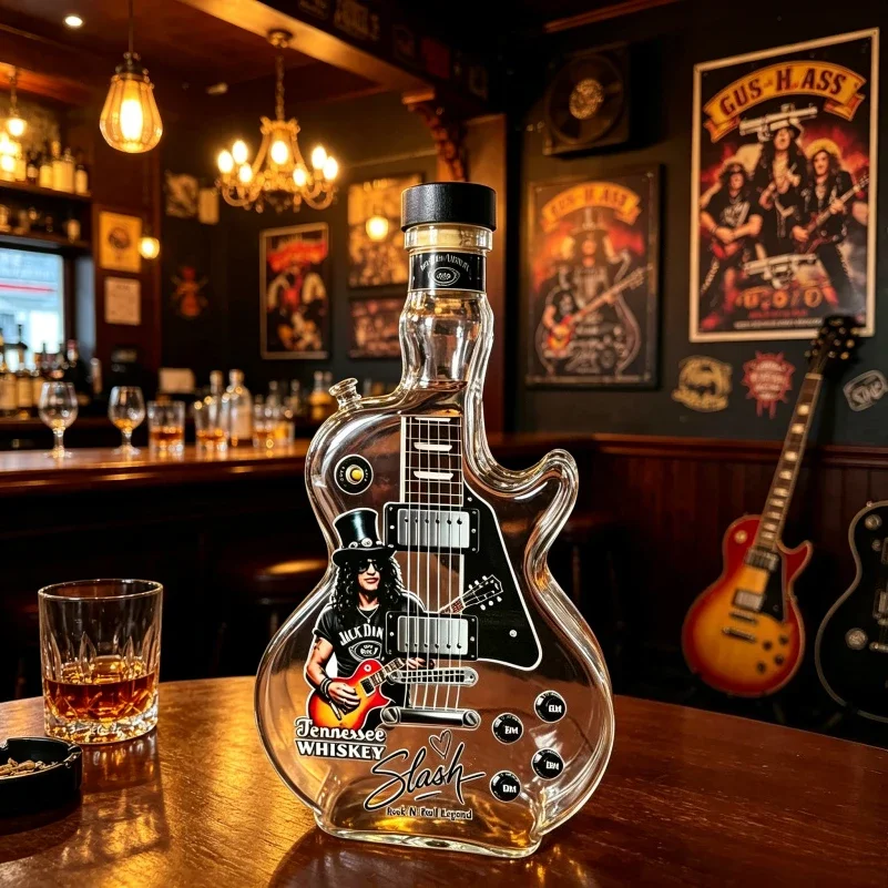 Retro Sunset Gradient Guitar S - Vintage Collectible Bottles 리뷰 및 가격