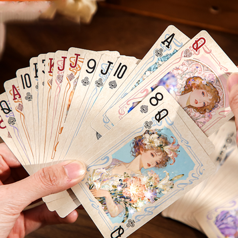 Mr.Paper 55pcs Gilded Flower D - Vintage Collectible Playing Cards 리뷰 및 가격