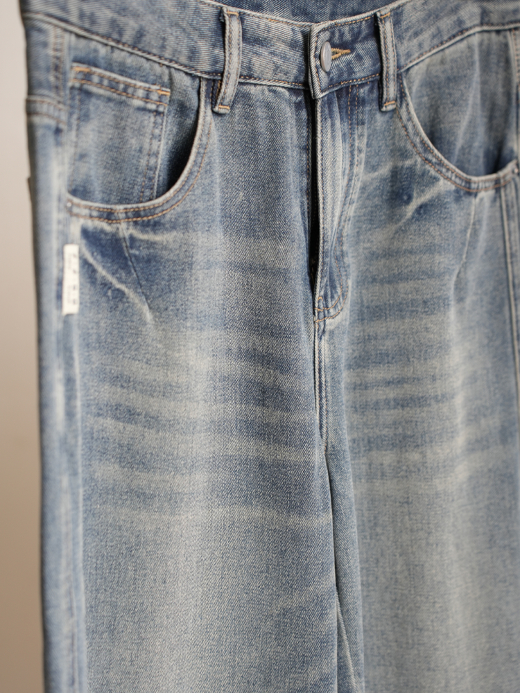 Men's Cotton Denim Jeans Loose - Vintage Collectible Knives 리뷰 및 가격