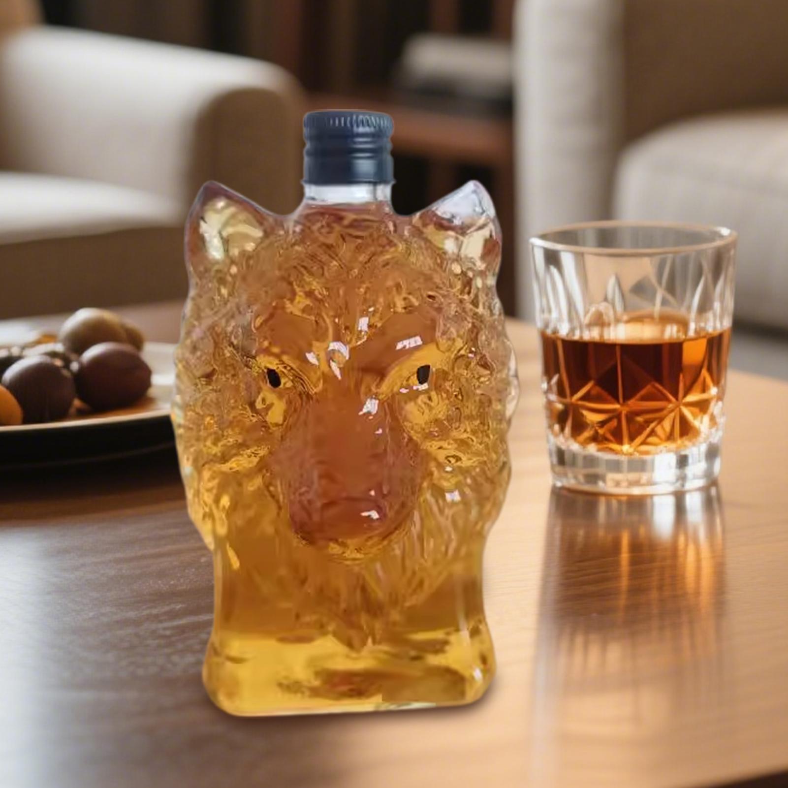 Engraved Whiskey Glasses Wolf  - Vintage Collectible Bottles 리뷰 및 가격