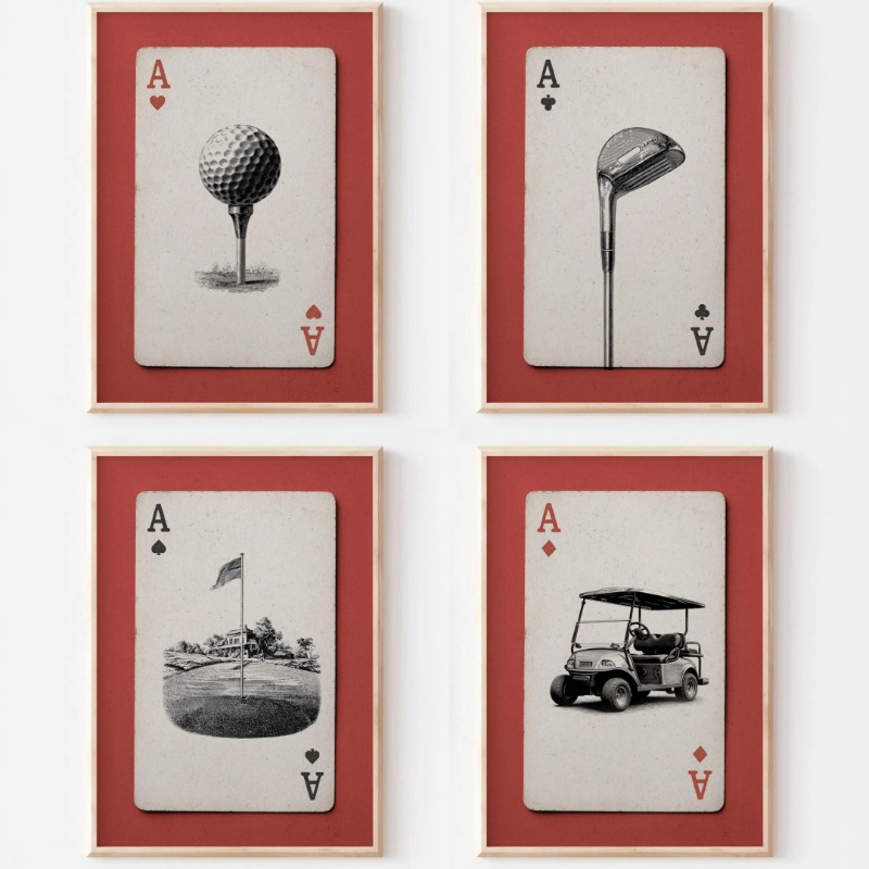 Vintage Golf Playing Cards Pos - Vintage Collectible Playing Cards 리뷰 및 가격