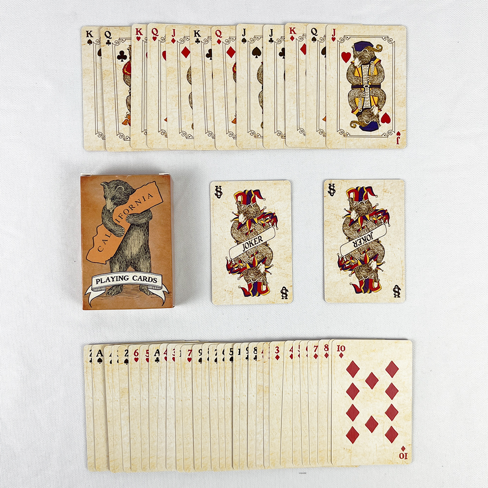 57x72mm Vintage Colourful Bear - Vintage Collectible Playing Cards 리뷰 및 가격