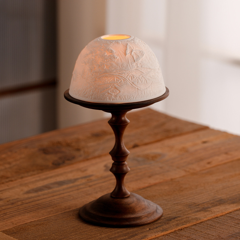 Vintage Walnut Candle Holder w - Collectible Vintage Matches 리뷰 및 가격