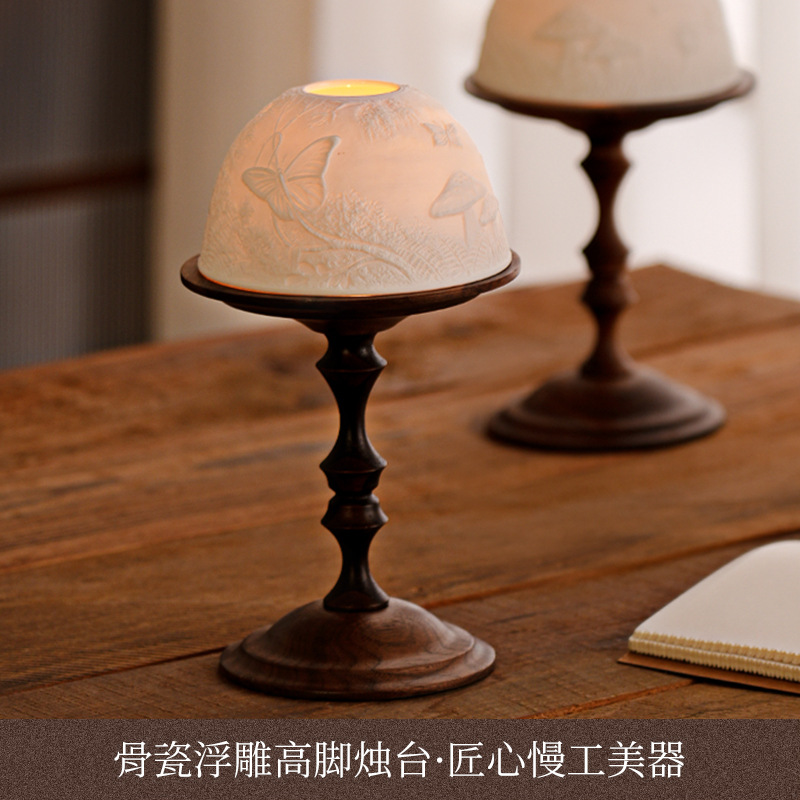 Vintage Walnut Candle Holder w - Collectible Vintage Matches 리뷰 및 가격