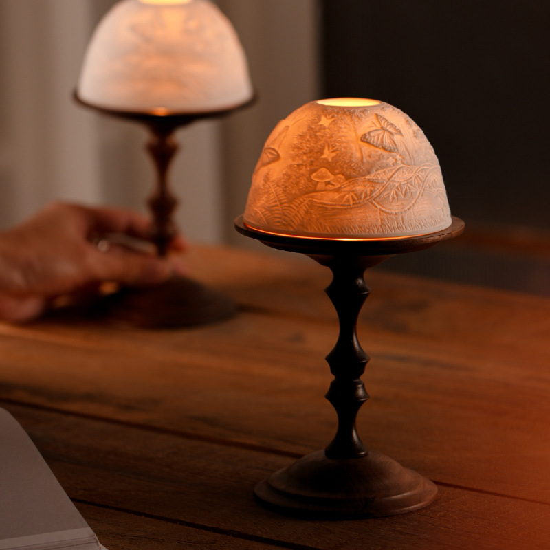 Vintage Walnut Candle Holder w - Collectible Vintage Matches 리뷰 및 가격