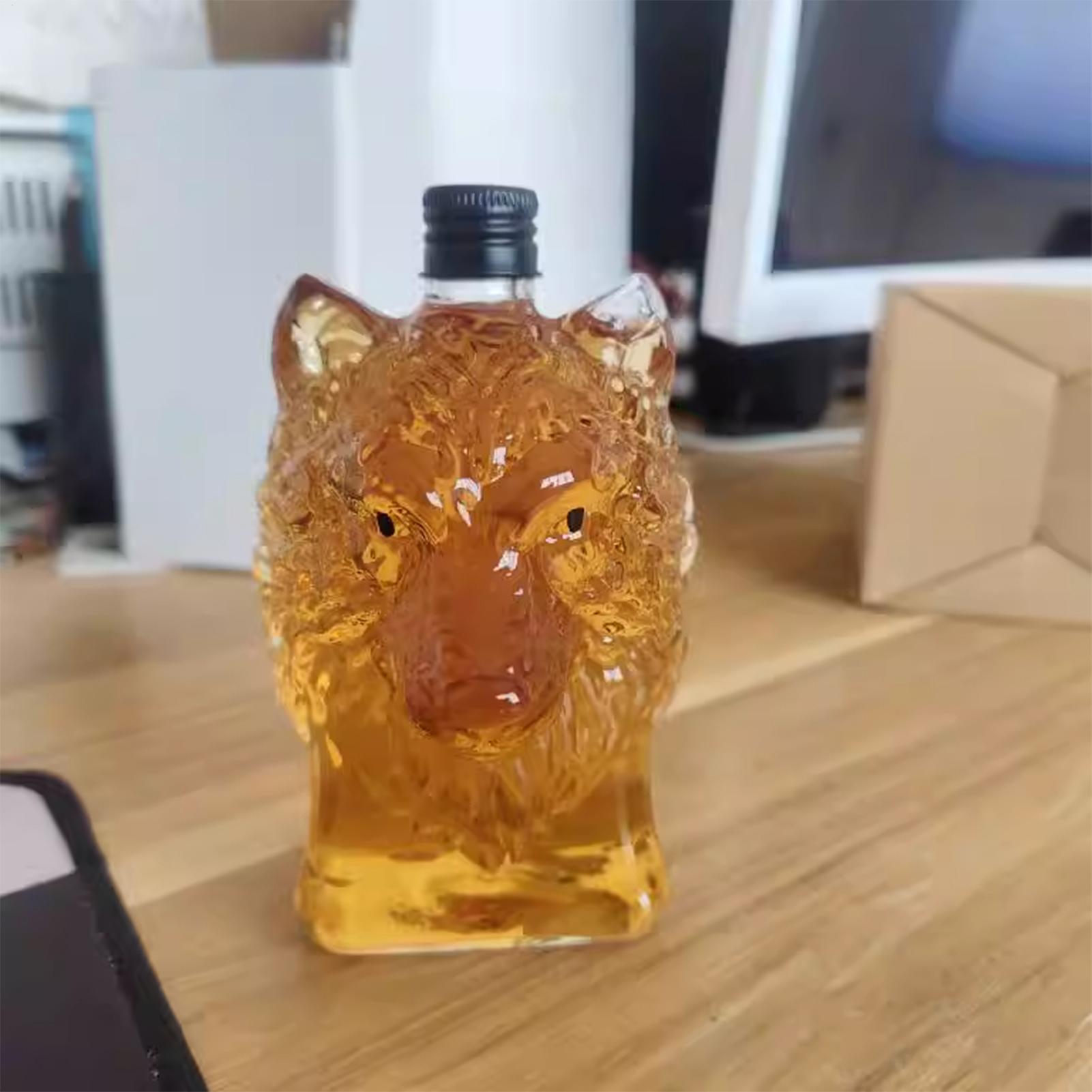 Whiskey Bottle Wolf Shape Wine - Vintage Collectible Bottles 리뷰 및 가격