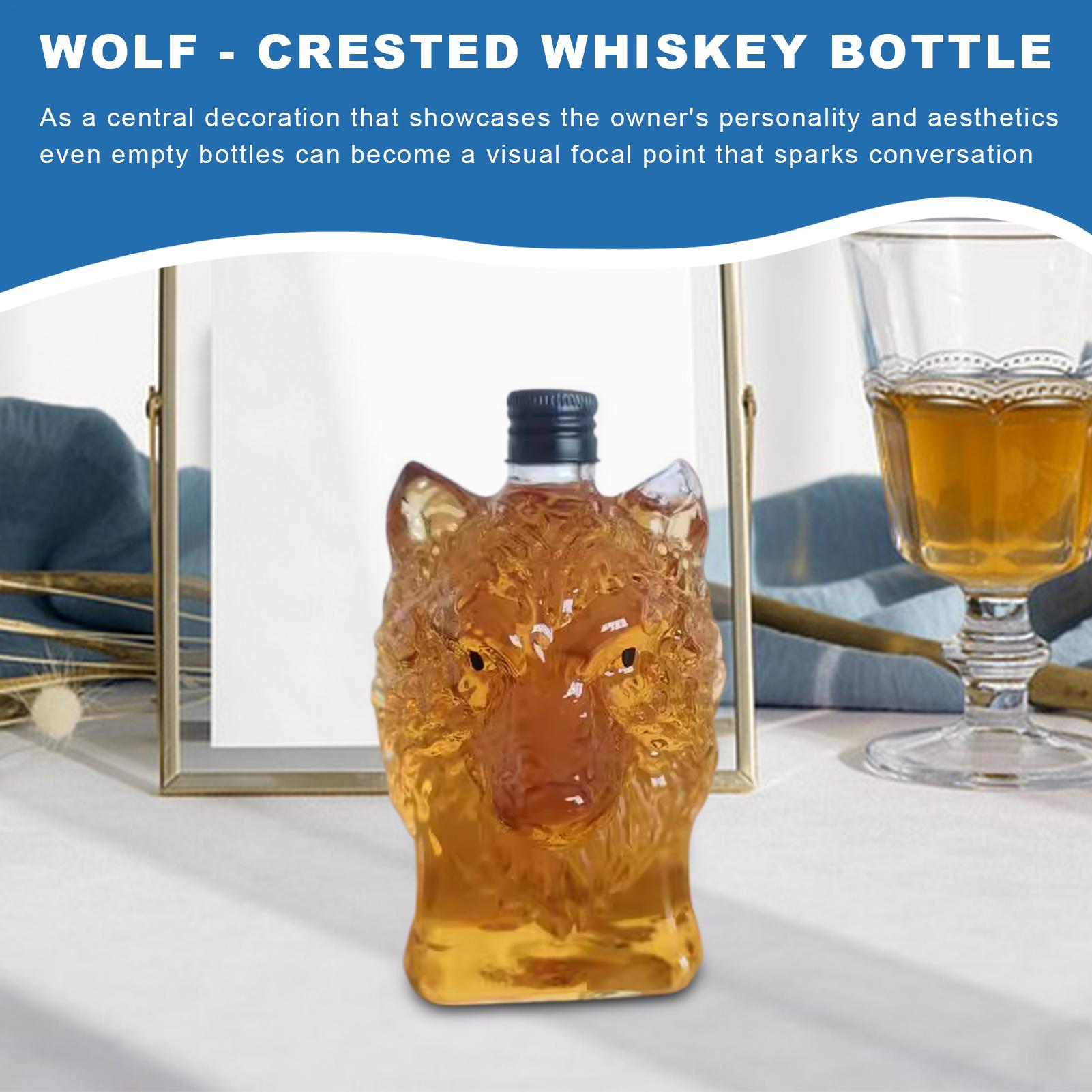 Whiskey Bottle Wolf Shape Wine - Vintage Collectible Bottles 리뷰 및 가격