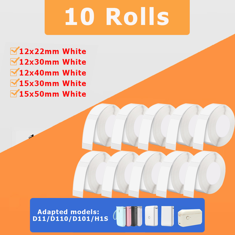 10 Rolls NiiMBOT D110 D11 D101 - Typewriter Ribbon Roll 리뷰 및 가격