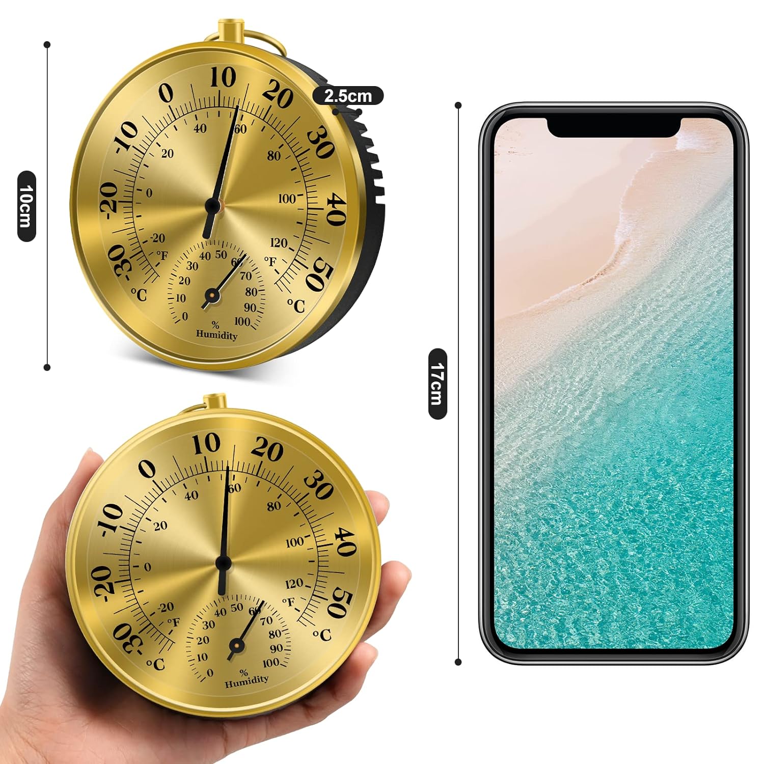 10CM Wall Thermometer Hygromet - Analog Meter Gauge 리뷰 및 가격