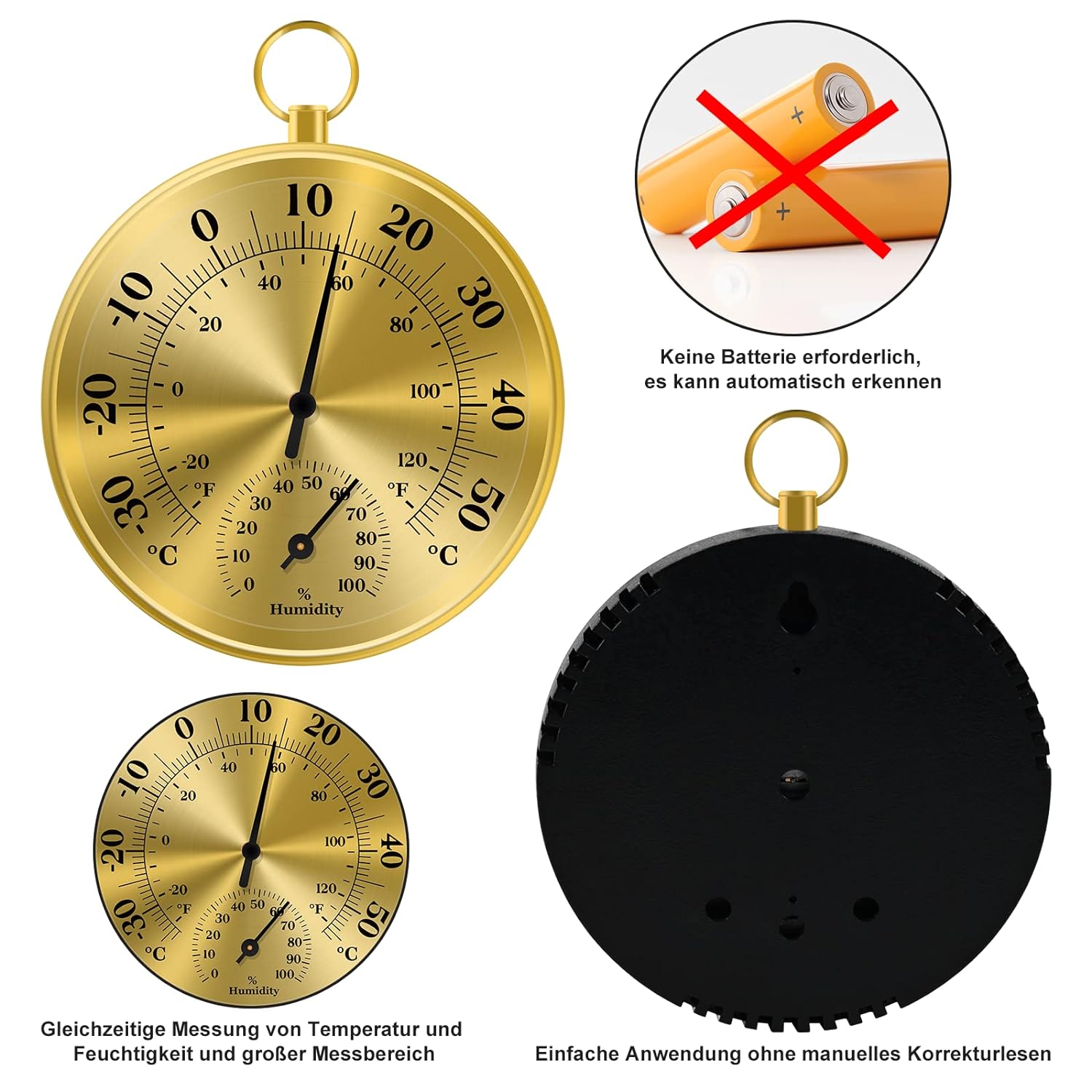 10CM Wall Thermometer Hygromet - Analog Meter Gauge 리뷰 및 가격