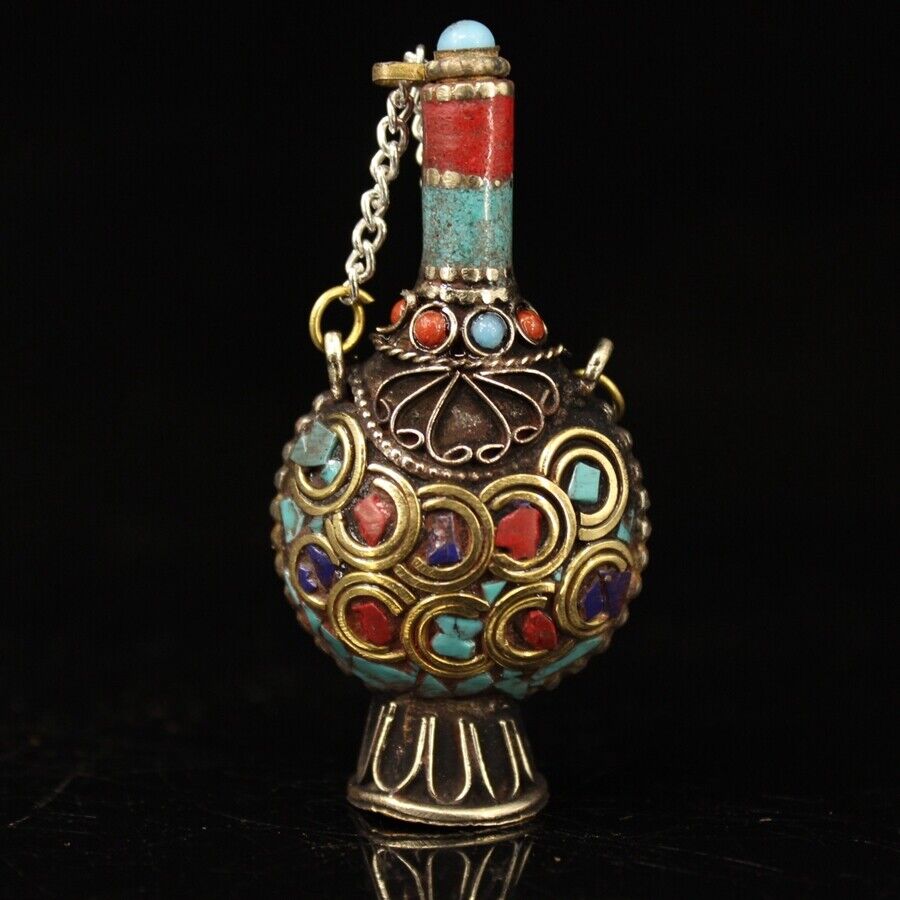 Collection Chinese brass inlai - Vintage Collectible Bottles 리뷰 및 가격