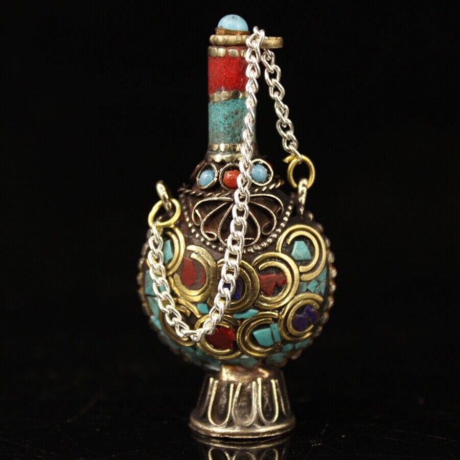 Collection Chinese brass inlai - Vintage Collectible Bottles 리뷰 및 가격