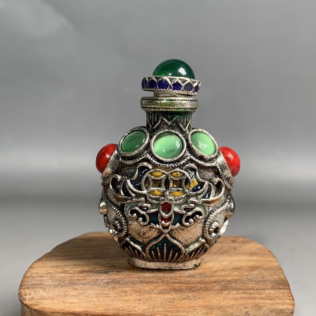 Vintage Cloisonne Bronze Snuff - Vintage Collectible Bottles 리뷰 및 가격
