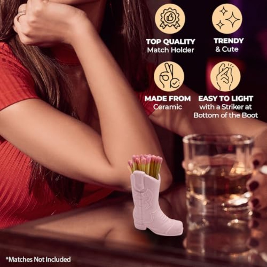 Cowboy Boot Ceramic Match Hold - Collectible Vintage Matches 리뷰 및 가격