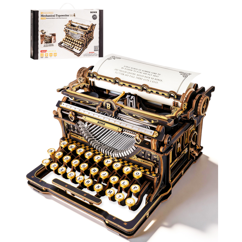 ROKR 3D Wooden Typewriter Puzz - Vintage Collectibles Toys 리뷰 및 가격