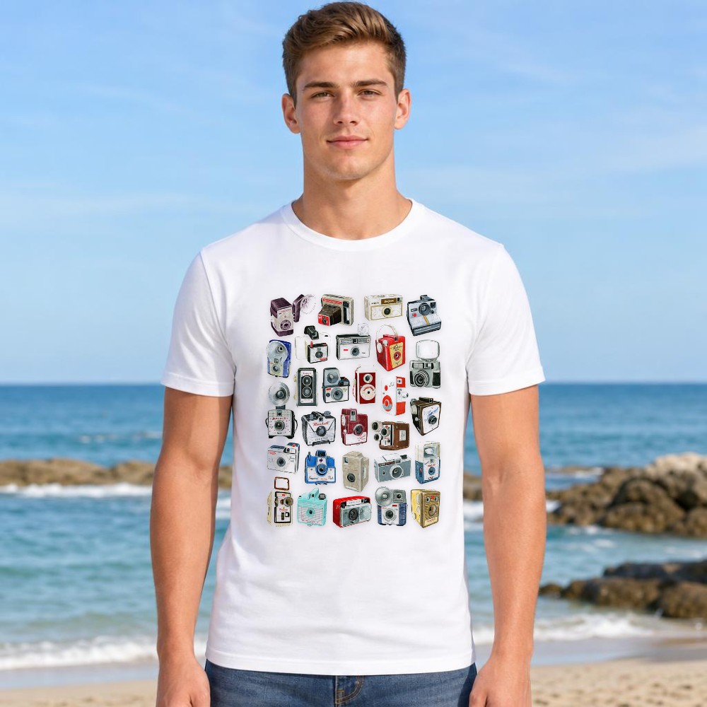 Graphic Tee Men Vintage Camera - Collectible Vintage Cameras 리뷰 및 가격