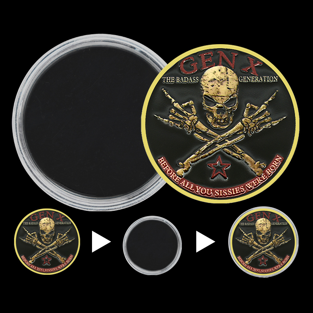 Generation X Skull Metal Coin  - Vintage Collectible Coins 리뷰 및 가격