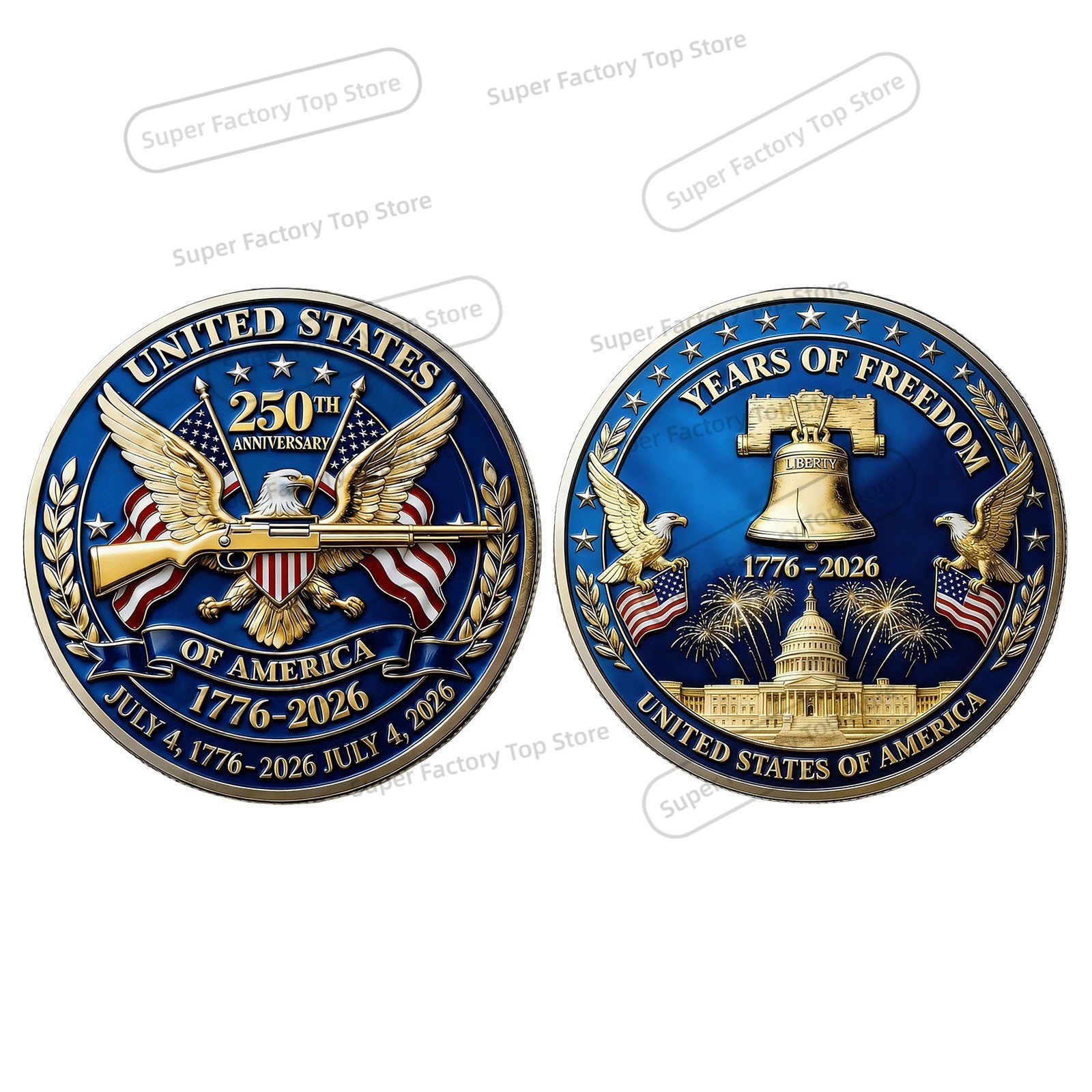 1776-2026 Vintage Brooch 250th - Vintage Collectible Coins 리뷰 및 가격