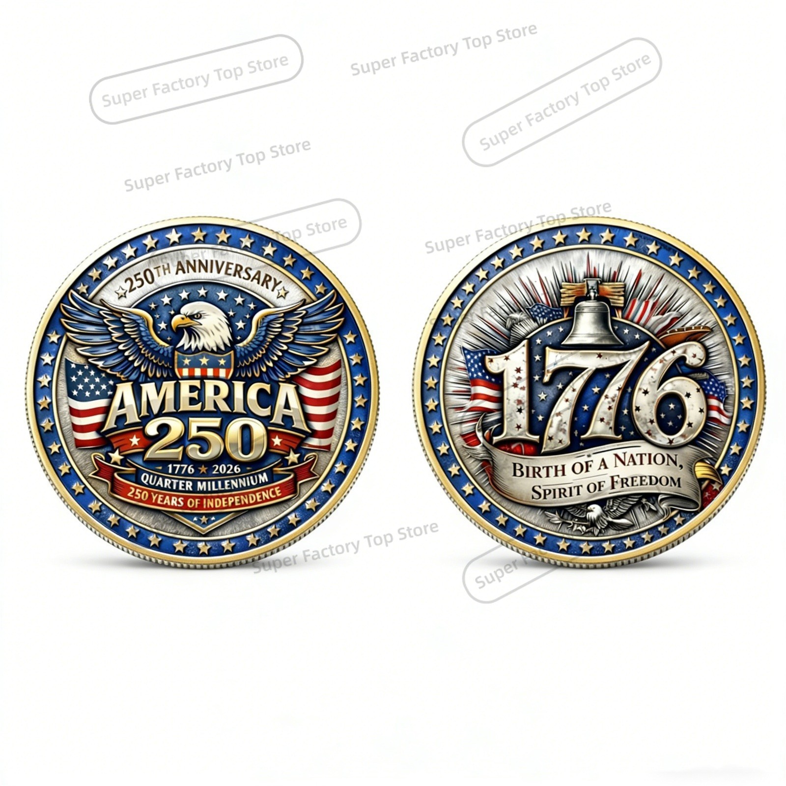 1776-2026 Vintage Brooch 250th - Vintage Collectible Coins 리뷰 및 가격