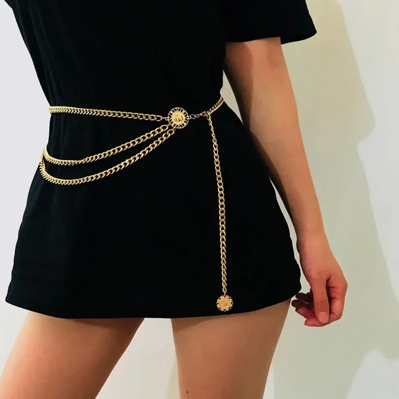 2025 Punk Hip Hop Waist Chain  - Vintage Collectible Coins 리뷰 및 가격