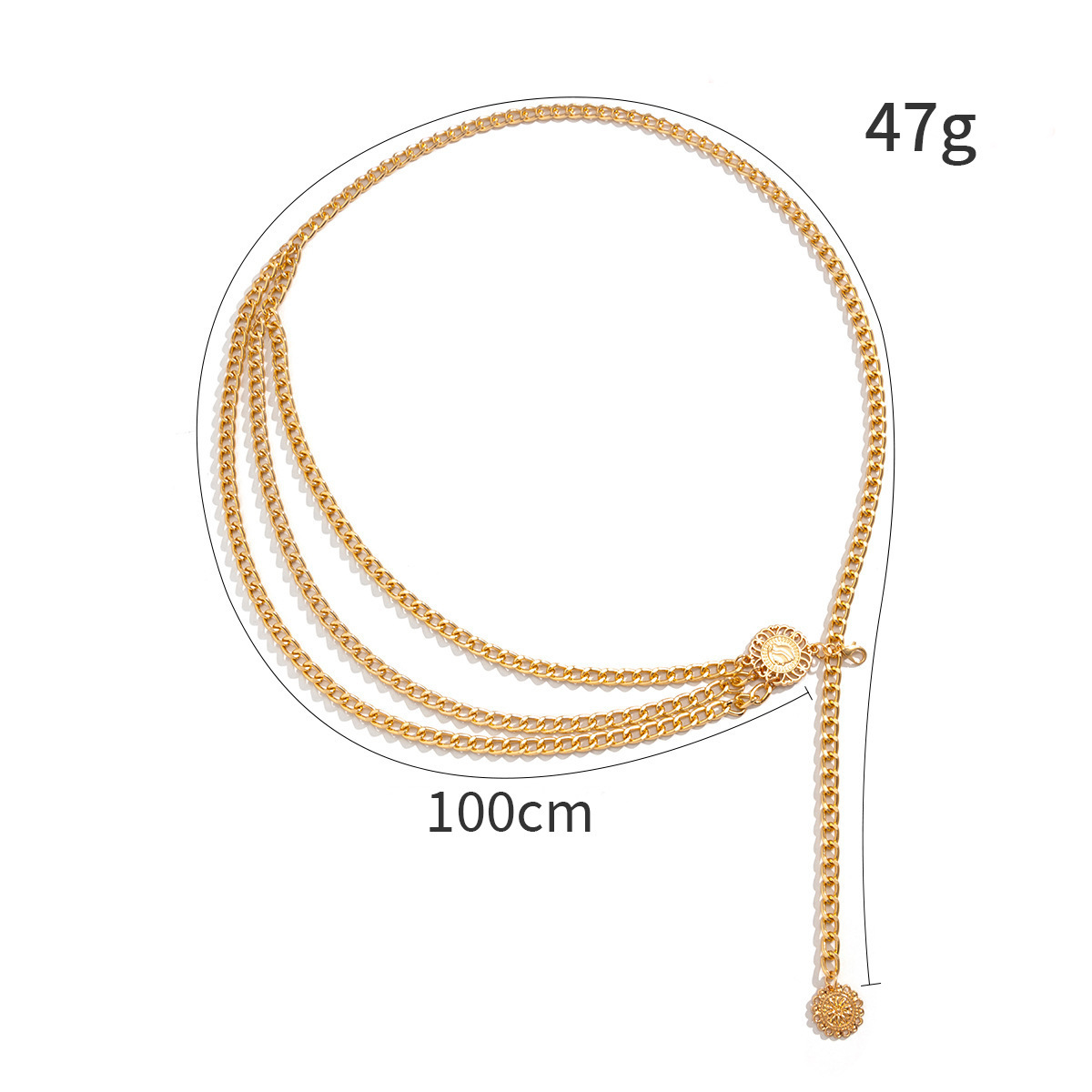 2025 Punk Hip Hop Waist Chain  - Vintage Collectible Coins 리뷰 및 가격